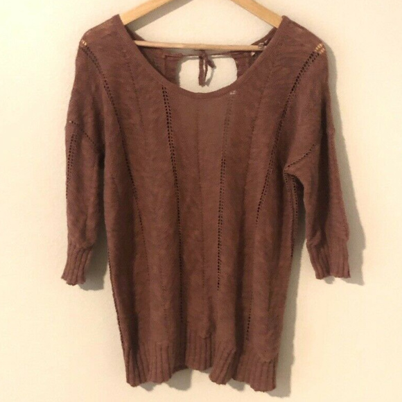 Anthropologie Sweaters - Anthropologie Knitted and Knotted Tie Back Sweater